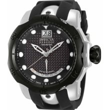 Men's Reserve Venom Diver Stainless Steel Case Rubber Bracelet Black C