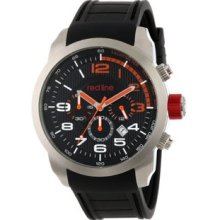 Men's RL-60001 Overdrive Chronograph Black Textured Dial Black