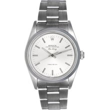 Men's Rolex Air-King Watch 14000 Silver Dial