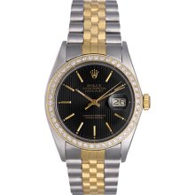 Men's Rolex Datejust 2-Tone Steel & Gold Watch 16013