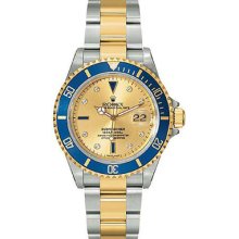 Mens ROLEX Oyster Submariner Watch with Diamonds