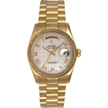 Men's Rolex President Day-Date Watch 118238 Ivory Pyramid Dial