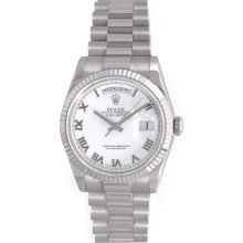 Men's Rolex President Day-Date Watch 118239 White Dial