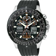 Men's Skyhawk AT Multi-Band Atomic Eco-Drive Flight Chronograph Strap