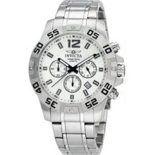 Men's Specialty Stainless Steel Case and Bracelet Chronograph Silver