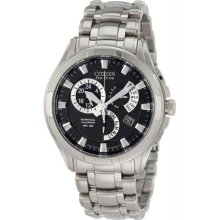 Men's Stainless Steel 8700 Calibre Perpetual Calendar Black Dial