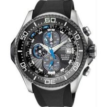 Men's Stainless Steel Aqualand Chronograph Rubber