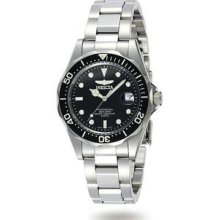 Men's Stainless Steel Pro Diver Black Dial