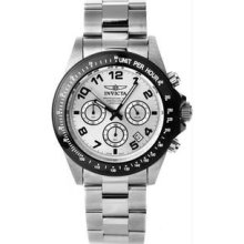 Men's Stainless Steel Speedway Quartz Chronograph Silver