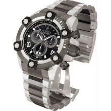 Men's Two Tone Stainless Steel Reserve Arsenal Chronograph Black Dial