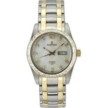 Men's Two Tone Stainless Steel Automatic Mother of Pearl