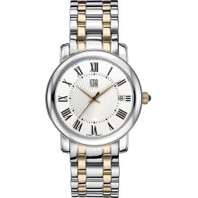 Men's Two Tone Stainless Steel Filmore Silver Dial