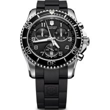 Mens Victorinox Maverick GS Chronograph Watch- Black