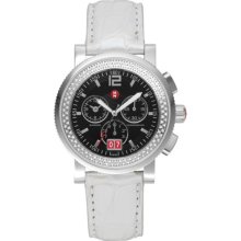 MICHELE Sport Sail Large Diamond Silver Alligator