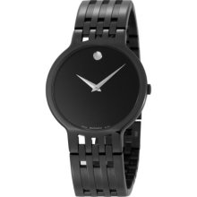 Movado Men's Esperanza Black Dial Watch 0606344