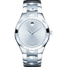 Movado Men's Luno Stainless Steel Silver Dial 0606379