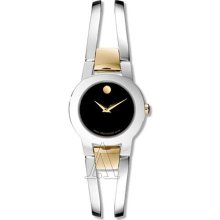 Movado Silver/Gold Amorosa Bangle Watch