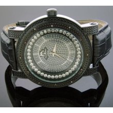 New Techno Master 53MM 12 Diamonds Watch TM-2141 Black Case