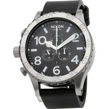 Nixon 51-30 Chronograph Black Leather Watch A124000