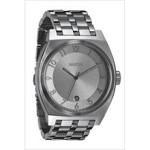 Nixon A325-945 Stainless Steel Case and Bracelet Silver Dial Date ...