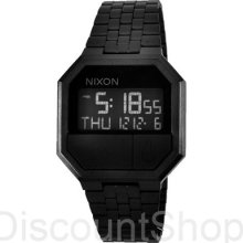 Nixon Re-run A158 All Black | Chronograph | Alarm | 38.5mm | 30m |