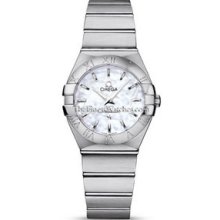 Omega Constellation Brushed Quartz 27mm Ladies Watch 12310276005001