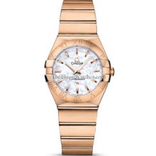 Omega Constellation Brushed Quartz 27mm Ladies Watch 12350276005001