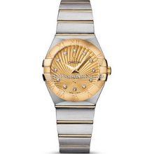 Omega Constellation Brushed Quartz 27mm Ladies Watch 12320276058001