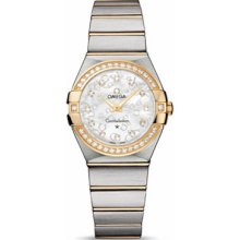 Omega Ladies' Constellation Brushed Quartz 123.25.27.60.55.010 Watch