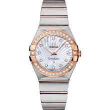 Omega Women's Constellation Mother Of Pearl & Diamonds Dial Watch 123.25.27.60.55.002