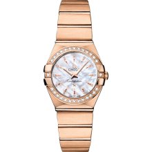 Omega Women's Constellation Mother Of Pearl & Diamonds Dial Watch 123.55.24.60.55.002