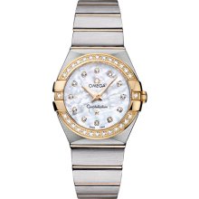 Omega Women's Constellation Mother Of Pearl & Diamonds Dial Watch 123.25.27.60.55.003