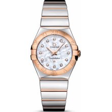 Omega Women's Constellation Mother Of Pearl & Diamonds Dial Watch 123.20.27.60.55.003