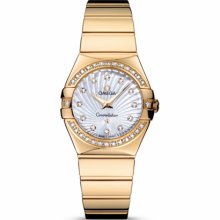 Omega Women's Constellation Mother Of Pearl & Diamonds Dial Watch 123.55.27.60.55.007