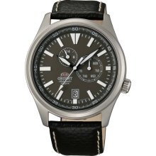 Orient ET0N002K Men's Defender Automatic Brown Dial Black Leather Stra