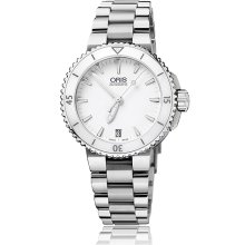 Oris Men's Aquis White Dial Watch 733-7652-4156-07-8-18-01P