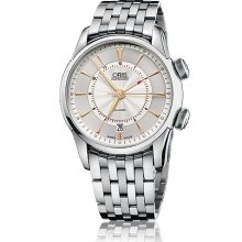 Oris Men's Artelier Silver Dial Watch 908-7607-4051-Set-MB