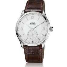 Oris Men's Artelier Silver Dial Watch 396-7580-4051-07-5-21-05