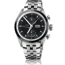 Oris Men's Black Dial Watch 674-7661-4154-07-8-22-85