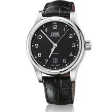 Oris Men's Classic Black Dial Watch 733-7594-4094-07-5-20-11