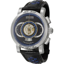 Paul Picot Men's Technograph F.C. Internazionale 44 mm Watch P0334-SG-3401-INTER