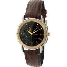 Peugeot Men's Sun/ Moon Leather Strap Watch (Sun Moon Watch)