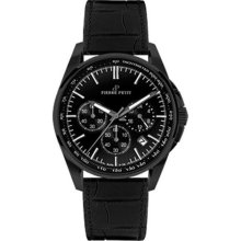 Pierre Petit Men's P-786C Serie Le Mans Black PVD Case Chronograp ...