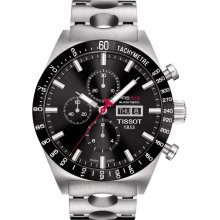 PRS 516 Men's Automatic Chronograph - Black Dial With Stainless Steel Bracelet