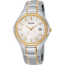 Pulsar Men's Two Tone Sport Silver Dial PXE124