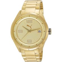 Puma Men's PU102611003 Gold Stainless-Steel Quartz Watch with Gol ...