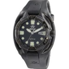 REACTOR Mens 71501 Heavy Water Black Coral Dial Polyurethane Strap