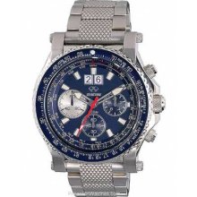 Reactor Mens Valkyrie Flight Chronograph Blue Dial Steel 81003