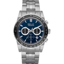 Relic Men's Blue Dial Chronograph Watch