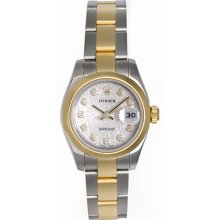 Rolex 2-tone Diamond Ladies Datejust Watch 179163